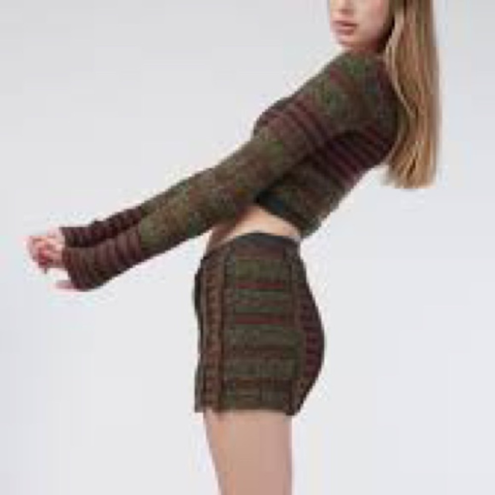 NWT Guizio Green Dolcezza mini skirt